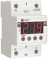 Реле напряжения однофазное цифровое на DIN-рейку EKF PROxima MRV 32A 50-400В картинка